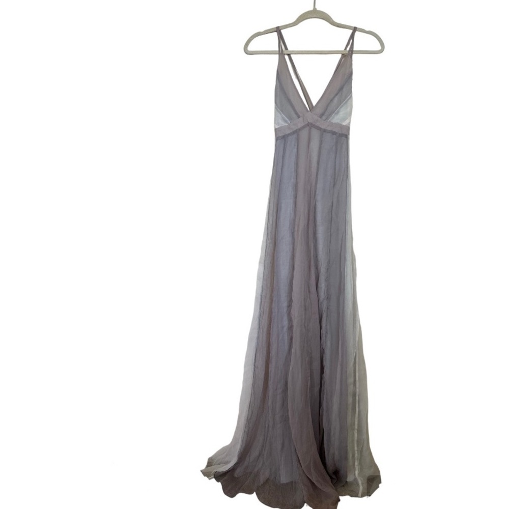 Long Gray Maxi Dress